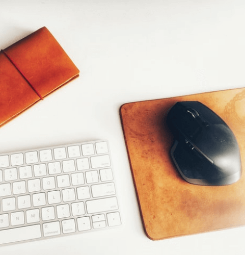 secret-santa-gift-ideas-for-coworkers-leather-mouse-pad