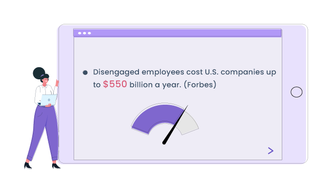 Important statistics of engaged employees