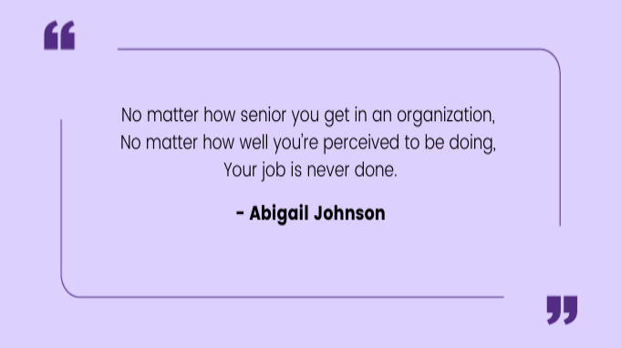Quotes by Women Abigail Johnson