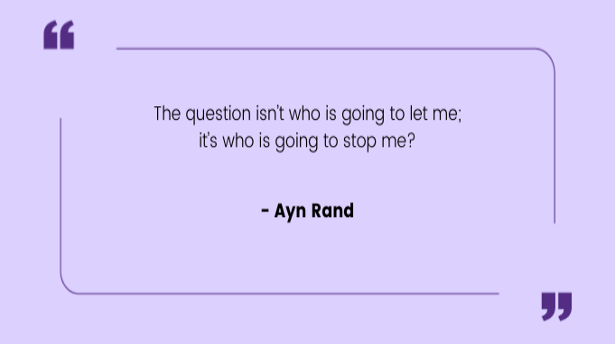 Quotes by Women Ayn Rand