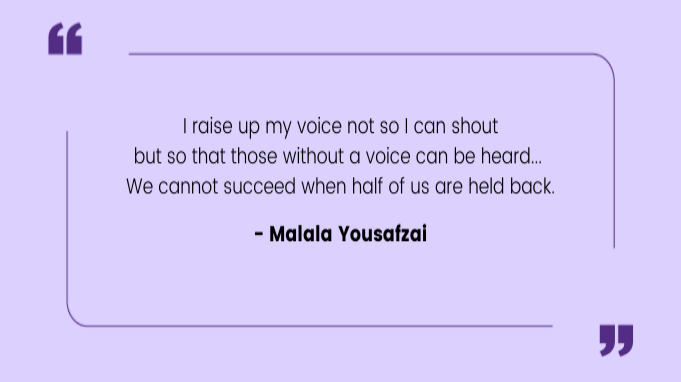 Quotes by Women Malala Yousafzai