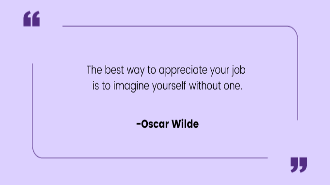 Funny work quotes by Oscar-Wilde