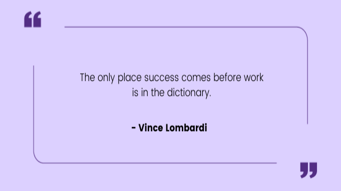 Funny work quotes by Vince Lombardi