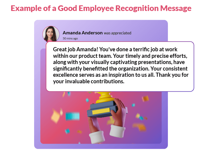 Good Employee Recognition Message